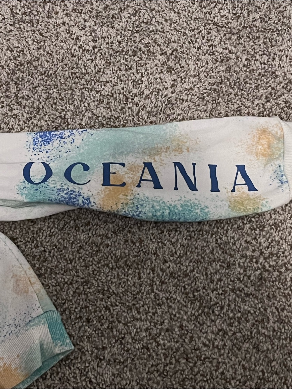 Disney Moana 2 Tie-Dye Sweatshirt - Blue, Gold, Teal - Picture 5 of 9